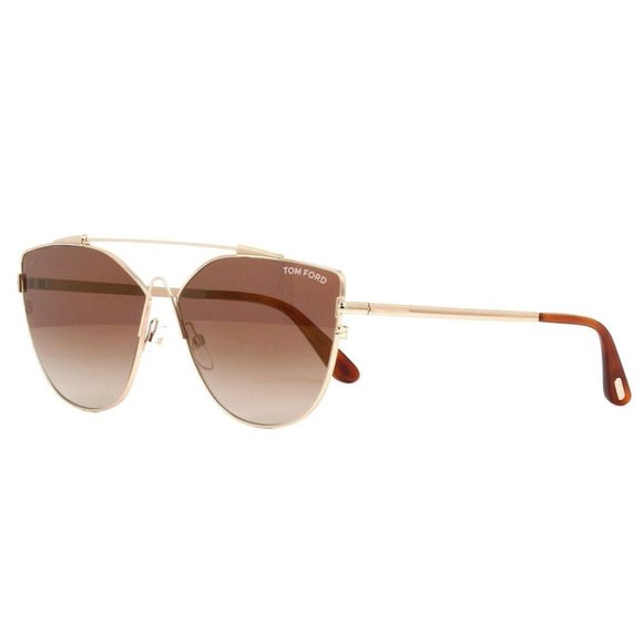Tom Ford Cat Eye Style Brown Mirrored Lens.